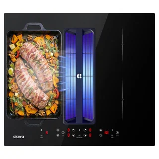 CIARRA ONE World’s First Venting Hobs Induction Extractor Hob Compact 590mm, Best Built-in  Plasma⁺ Extractor Hob CBBEH594BBF-OW