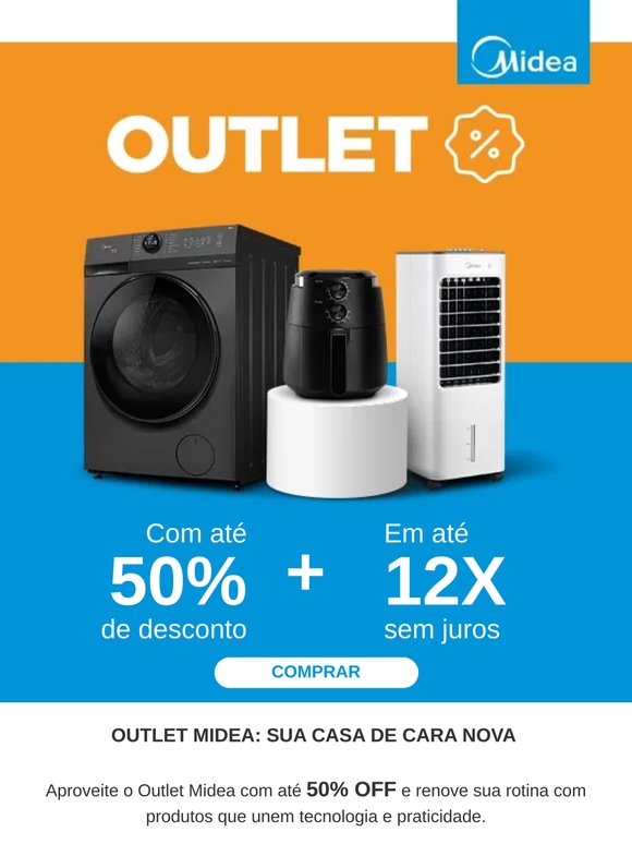 Outlet Midea: descontos que sua casa merece 🏠😍