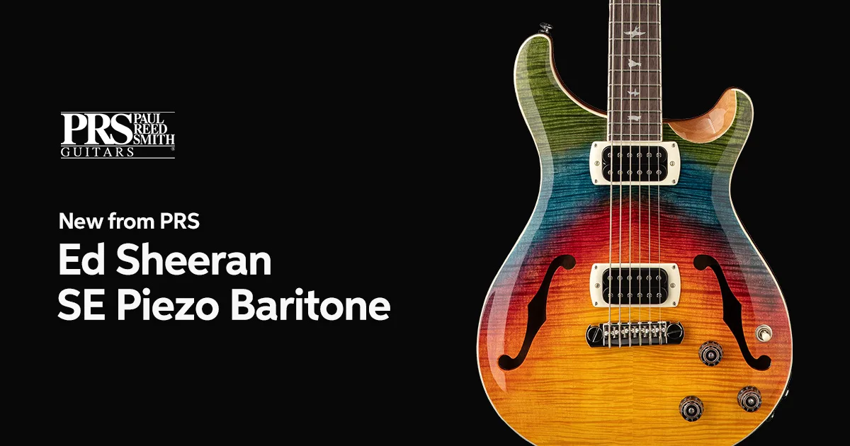 Introducing the PRS Ed Sheeran SE Piezo Baritone in Kaleidoscope Finish