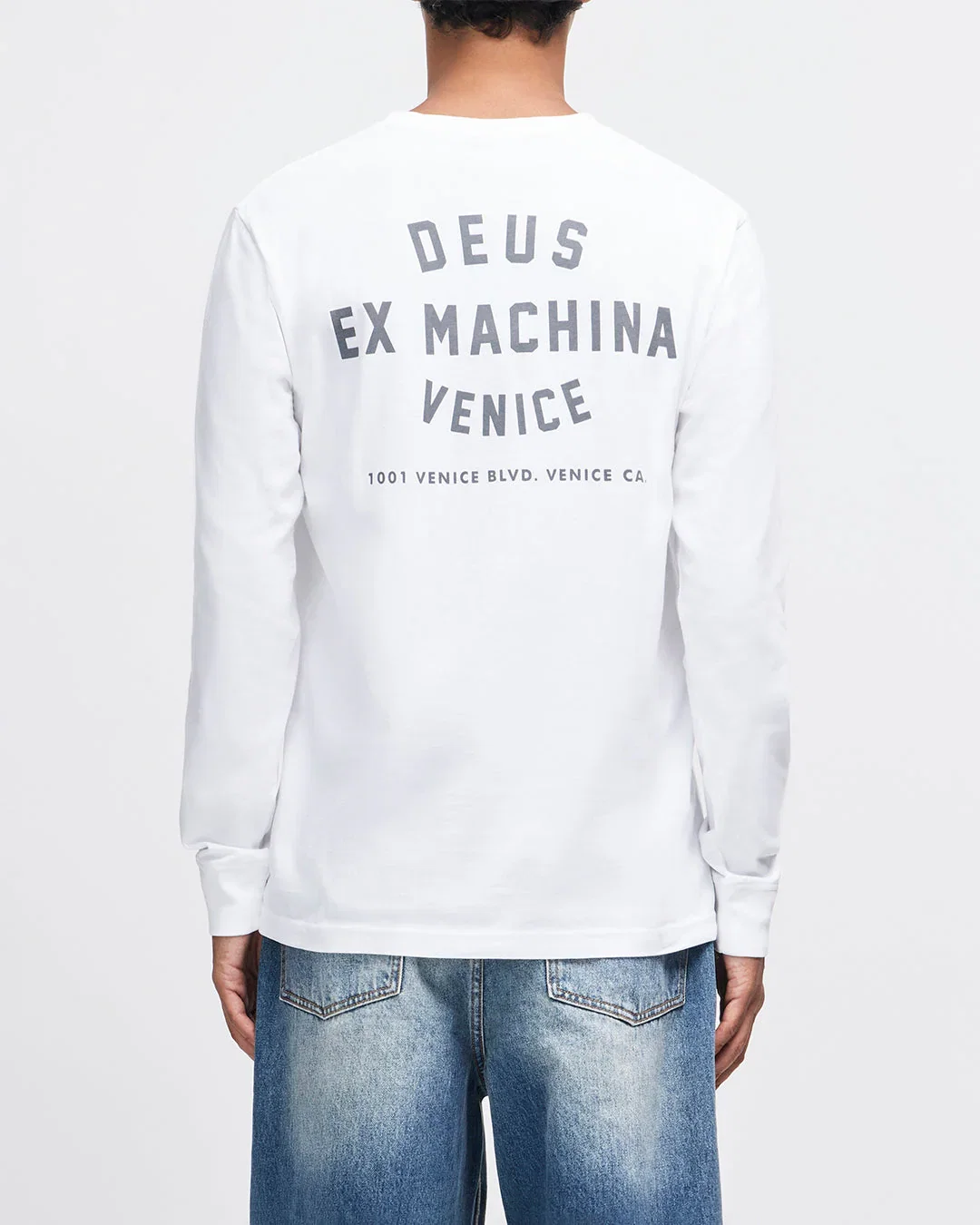Image of Venice Address Long Sleeve Tee - White