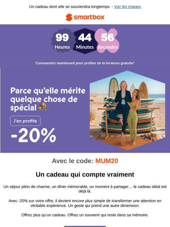 Un cadeau, mille façons de gâter maman