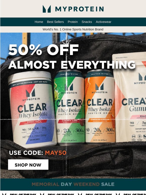 50% OFF EVERYTHING... Almost 🔥