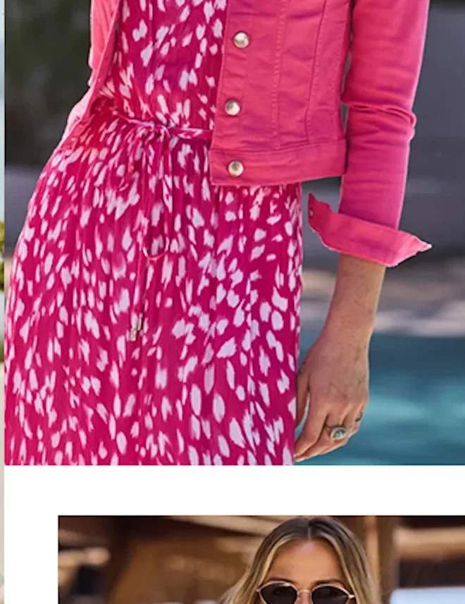 Hot Pink Denim Jacket