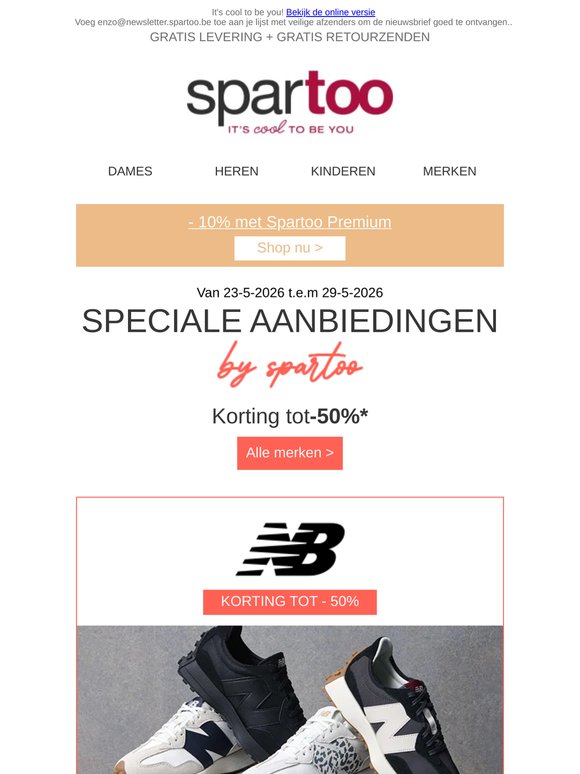 🔥 Weekly deals! Tot -50 % op New Balance, Fly London, Mam'Zelle, Gioseppo en Gola met gratis levering