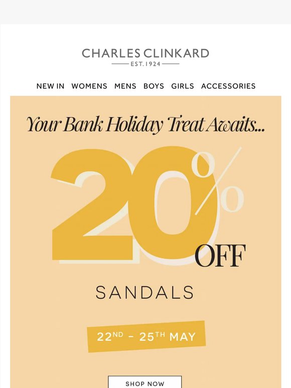20% Off Sandals | Shop Our Seasonal Styles...