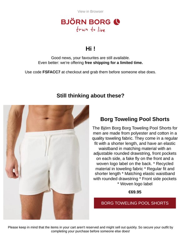 Free shipping on your favourites – limited time