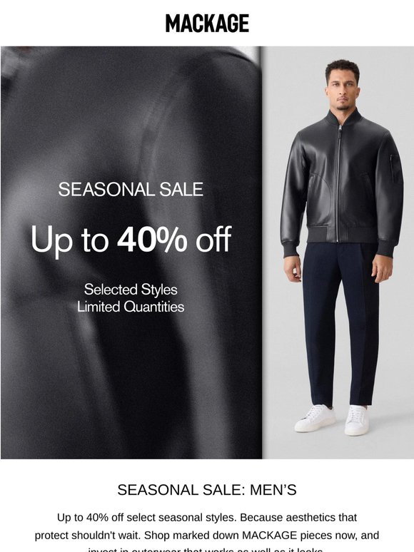 Performance Jackets: On Sale Now