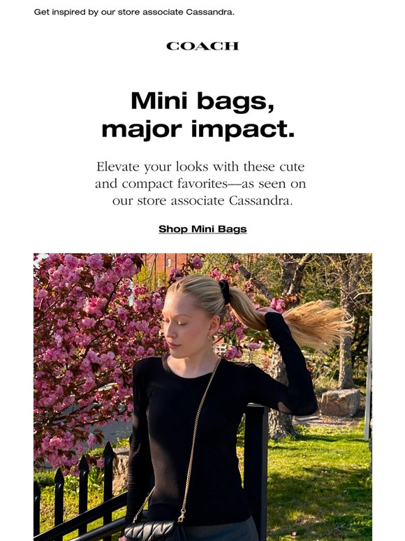 Spotlight on mini bags. 💓