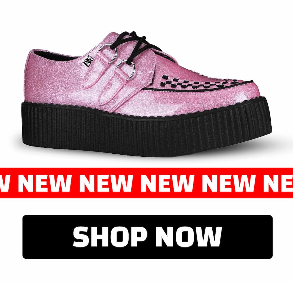 Pink Vinyl Glitter Viva Mondo Creeper