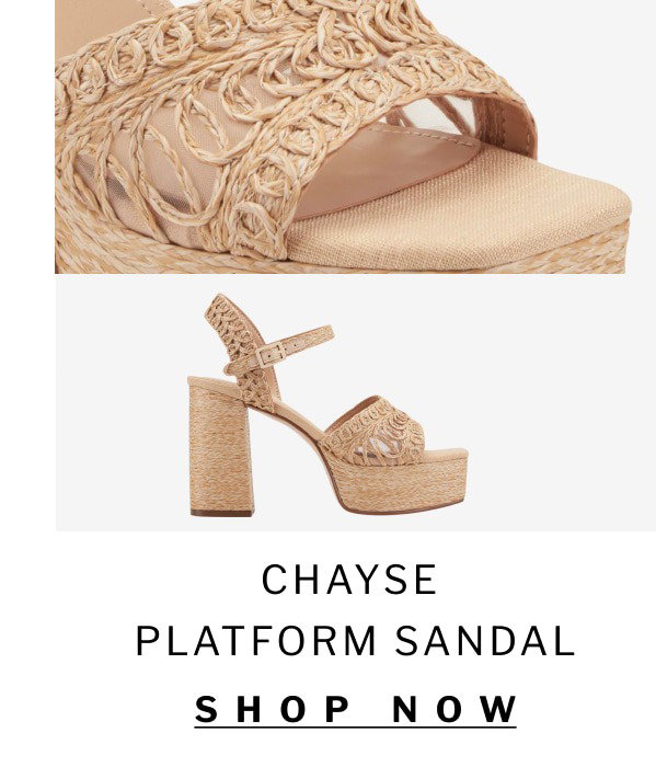 chayse  platform sandal SHOP NOW