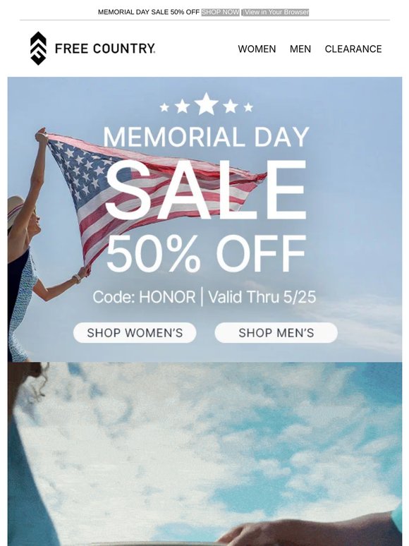 50% Off: Memorial Day Savings are Live!