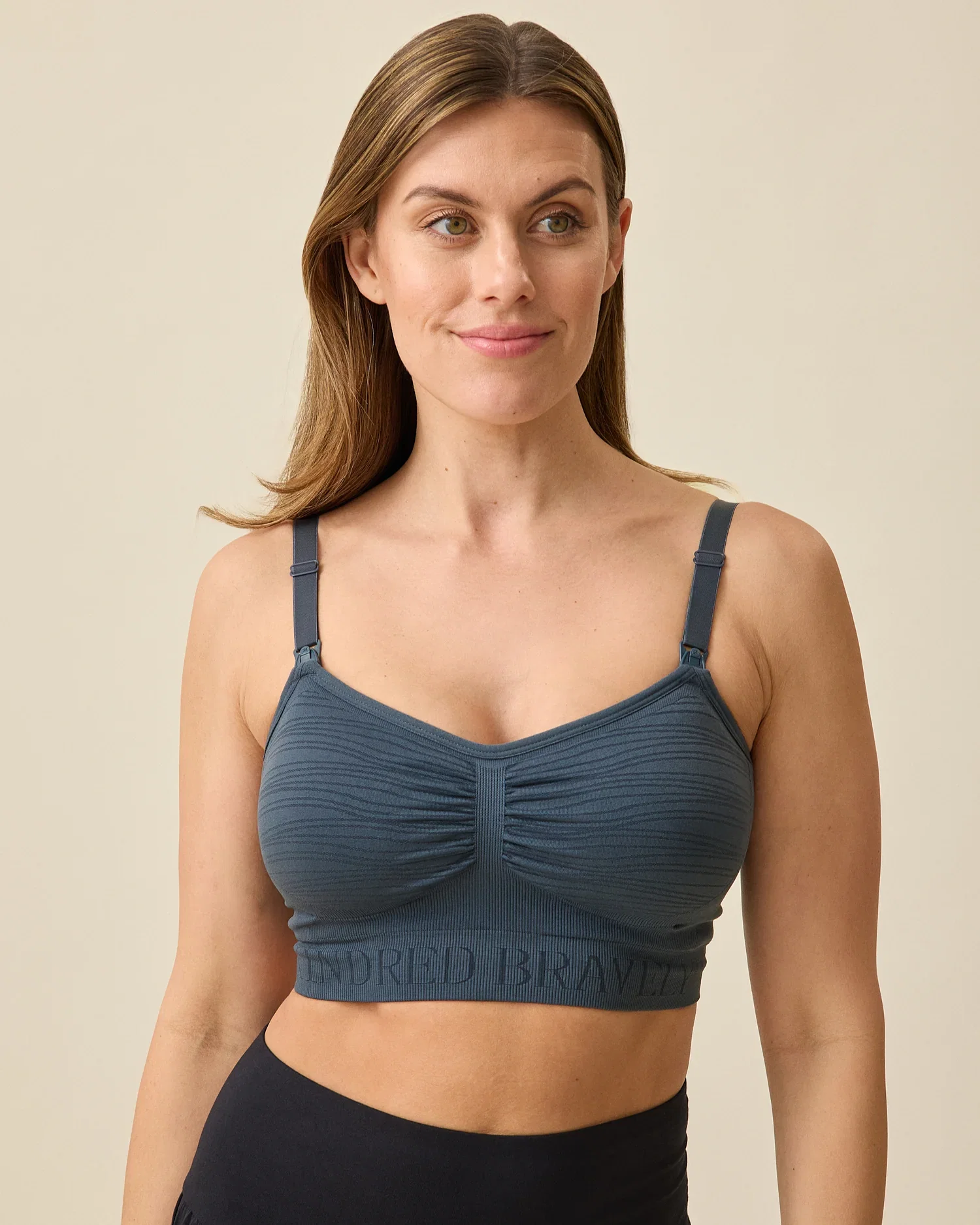 Image of Sublime® Hands-Free Pumping & Nursing Bra | Midnight Blue