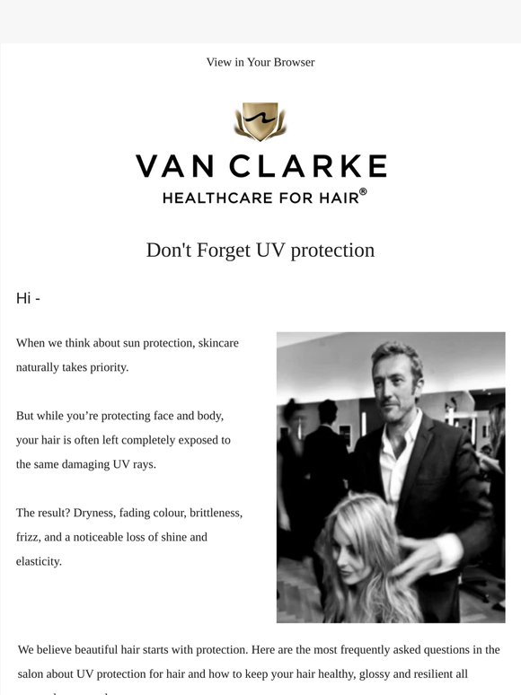 Don't Forget UV Protection