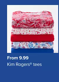 Folded tees. From 9.99 Kim Rogers tees.