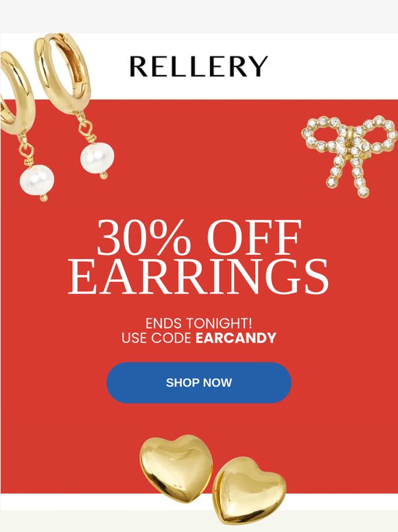 30% OFF EARRINGS ✨