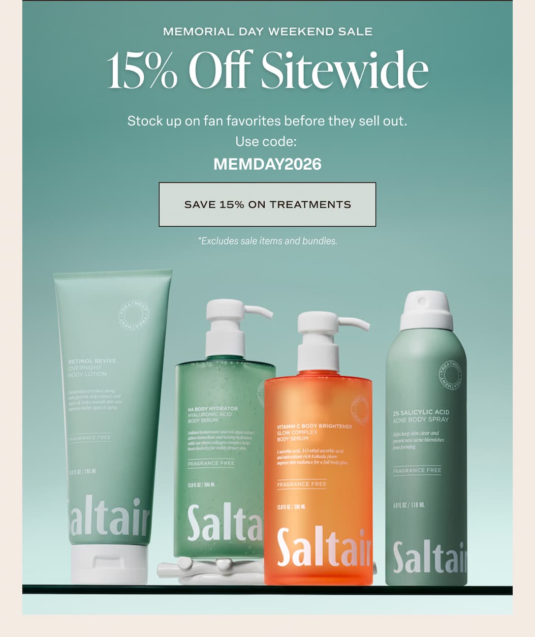 Memorial Day Sale 2026