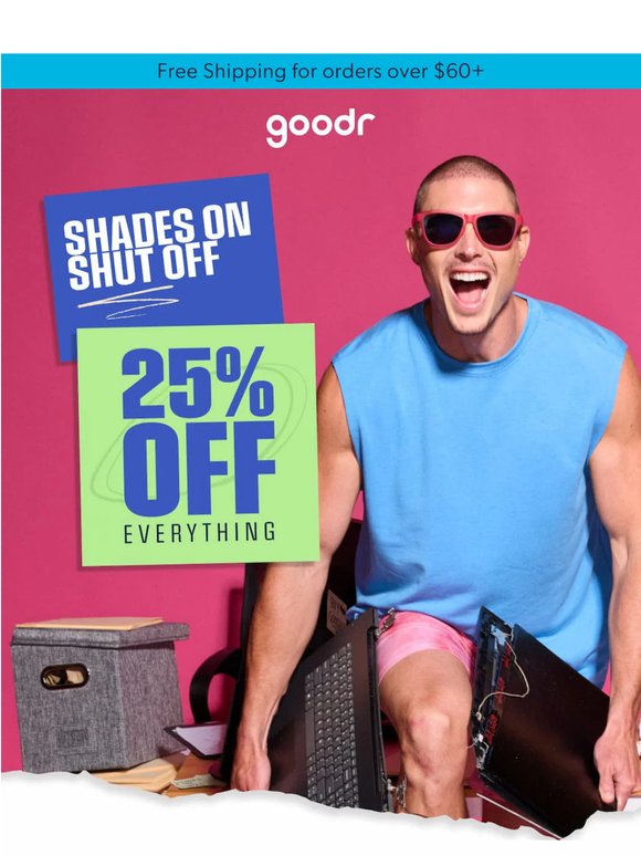 25% off everything now includes Rx 👀