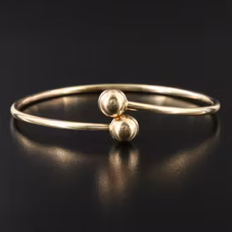 Tiffany & Co. HardWear 18K Ball Bypass Flex Bracelet