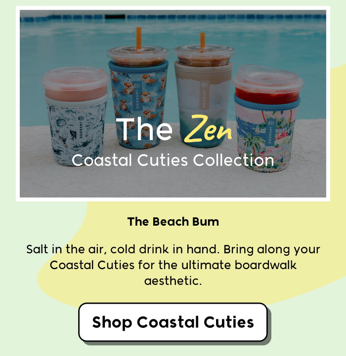 Coastal-inspired summer drinkware
