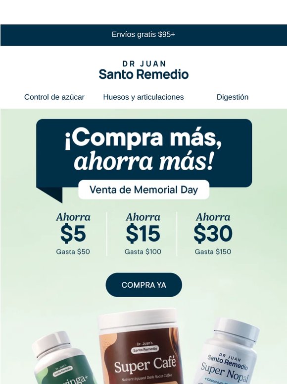 Termina pronto: compra más, ahorra más