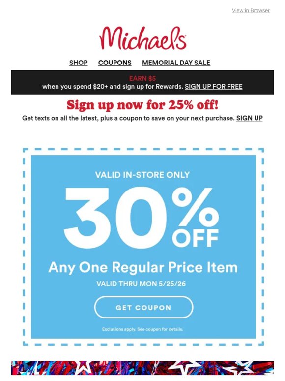 Hurry! Only 3 days left to save during our Memorial Day Sale.