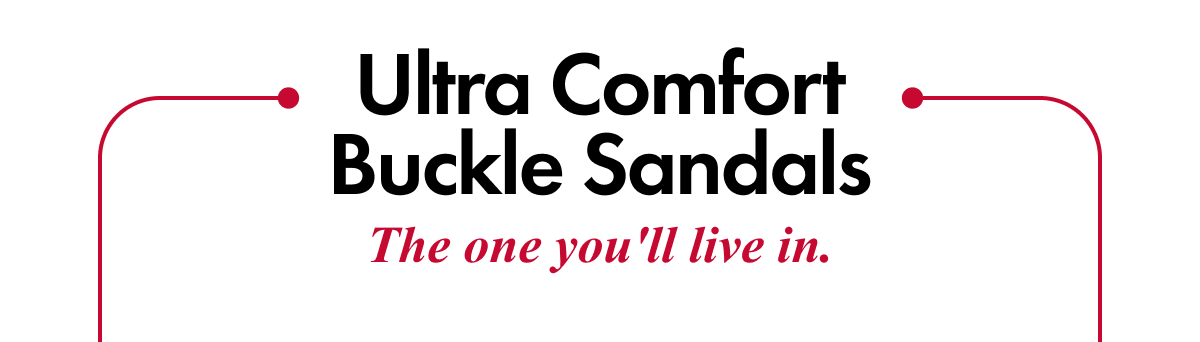 Ultra Comfort Buckle Sandals