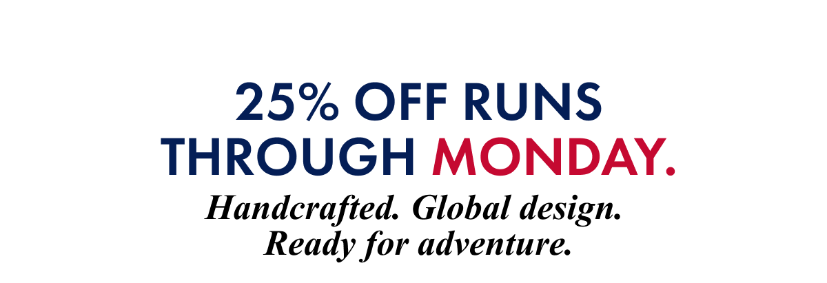 25% off through Monday