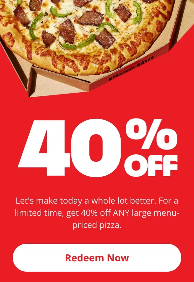 Memorial Weekend plans? We’ve got the pizza. Online only, ends 5/25
