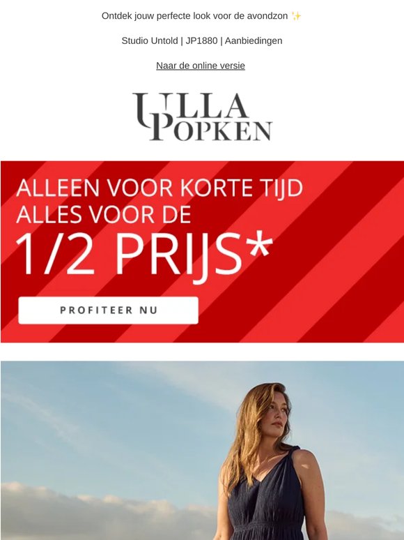 Snel: Alles voor de 1/2 prijs!⏳
