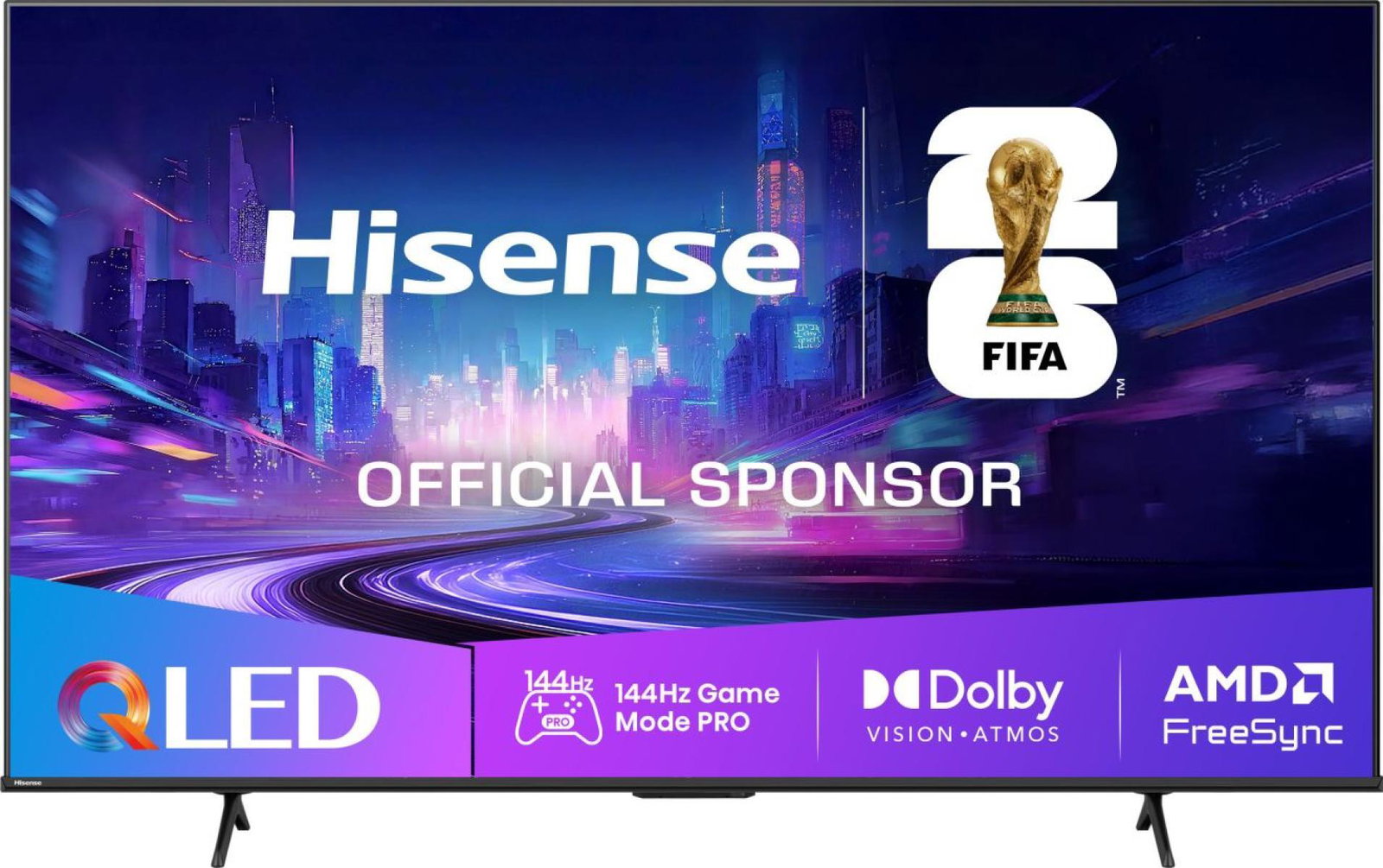 Image of Hisense 65E7QT PRO - 65 inch - 4K QLED - 144 Hz - Smart TV - VIDAA
