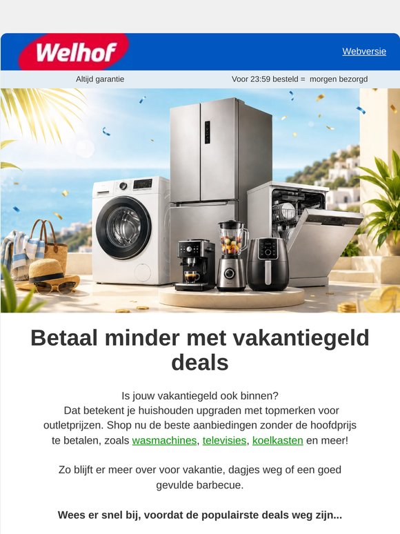 Scoor topdeals met je vakantiegeld 🌞