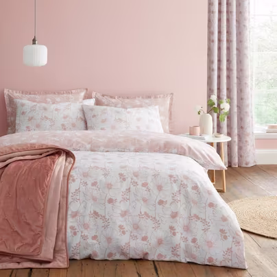 Emma Floral Duvet Cover & Pillowcase Set Single - King £10 Free...