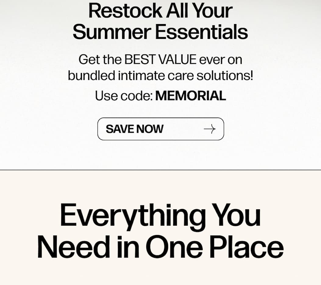 Restock All Your Summer Essentials | Use code: MEMORIAL