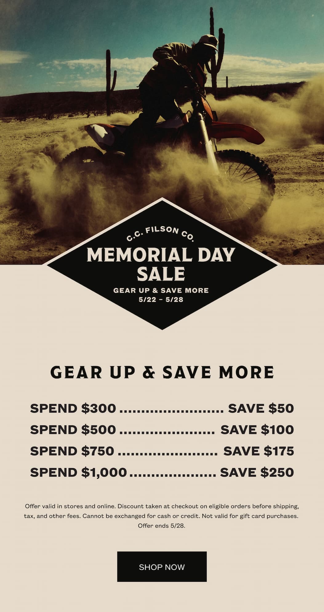 Memorial Day Sale Is Live