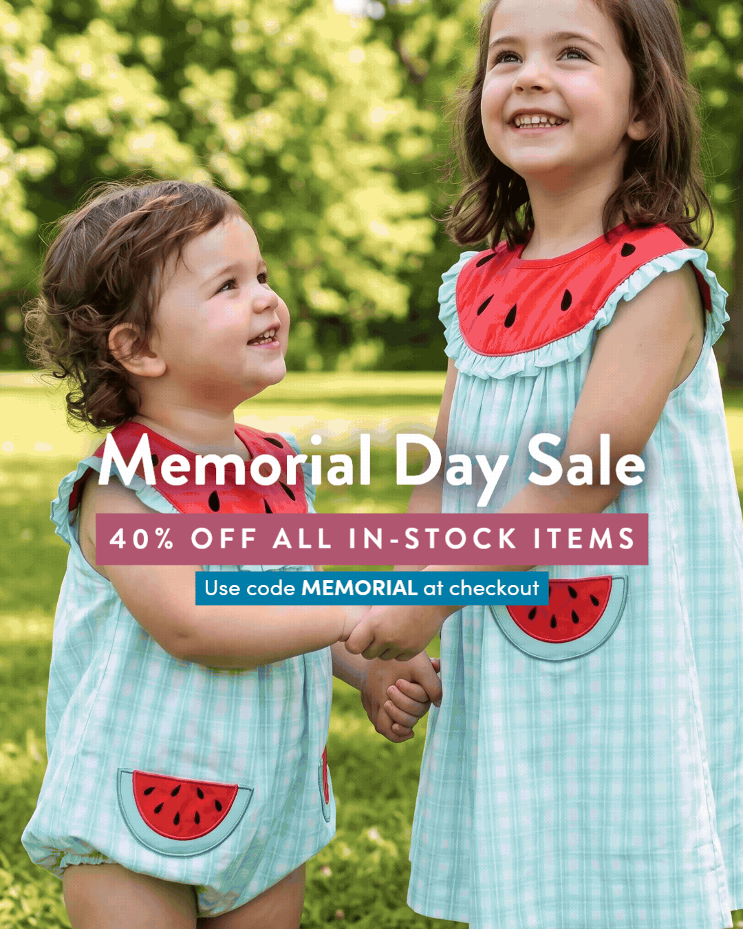 Memorial Day Sale - 40% OFF All In-Stock Items - Use code MEMORIAL at checkout