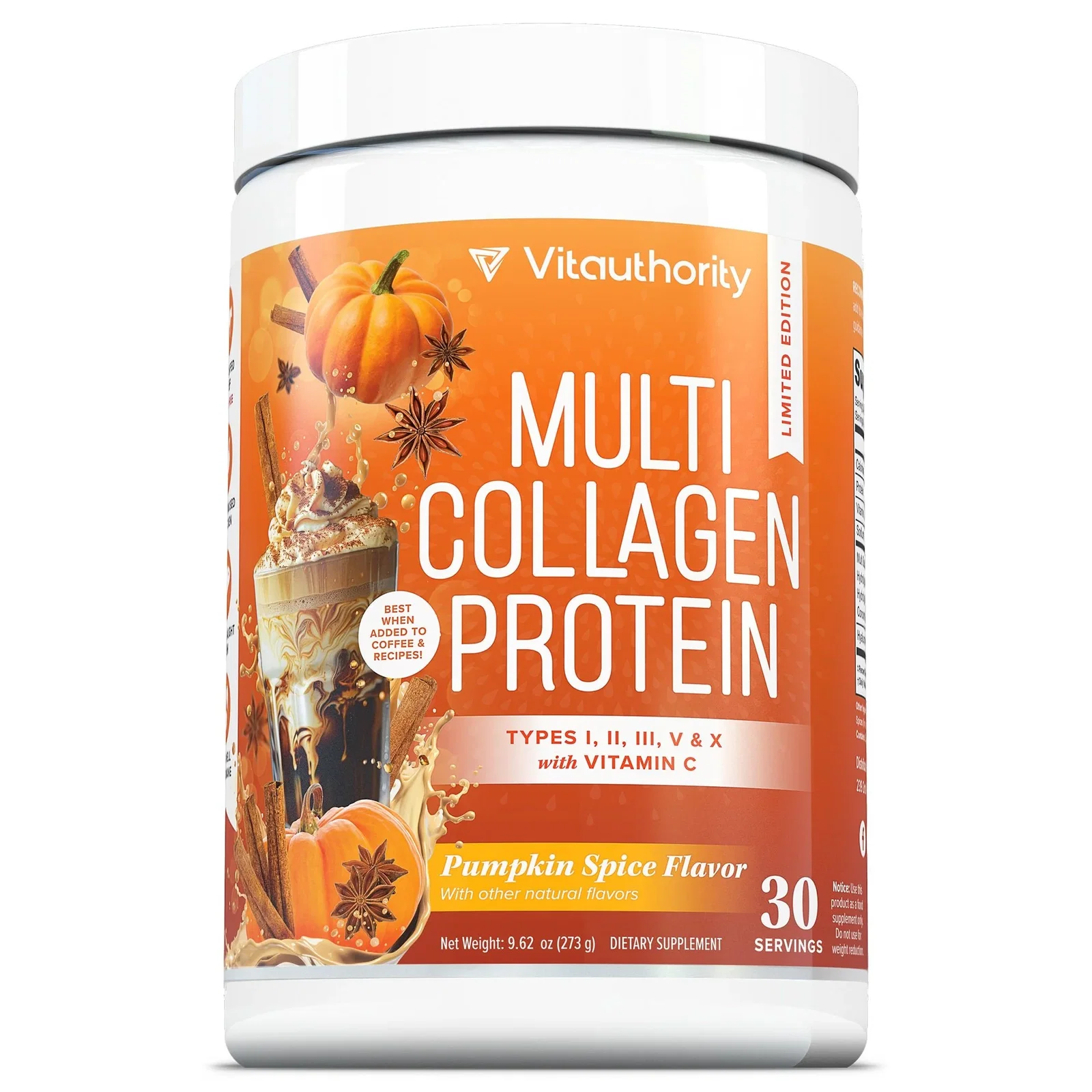 Image of Limited Edition! Multi Collagen Protein+ - Pumpkin Spice