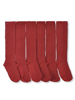 Blue Heaven Girls' 3-Pack Cable Knee Socks