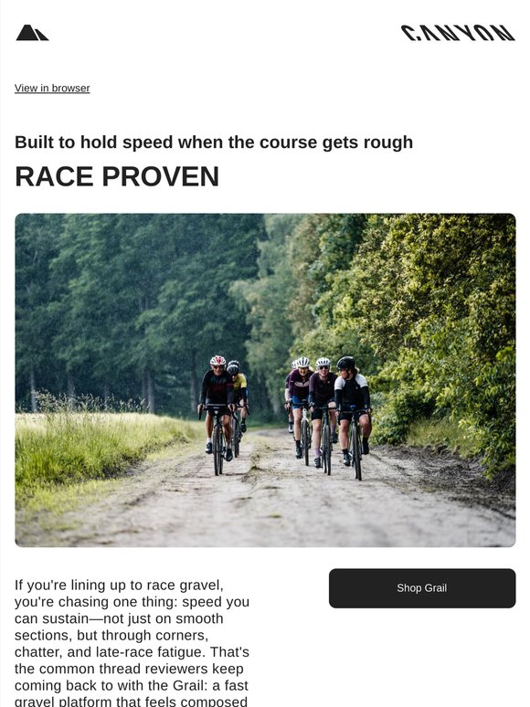 Grail, review-backed for race pace