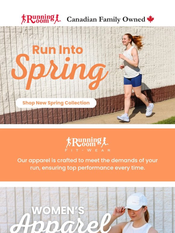 Spring Into Your Next Run! Shop New Spring Apparel