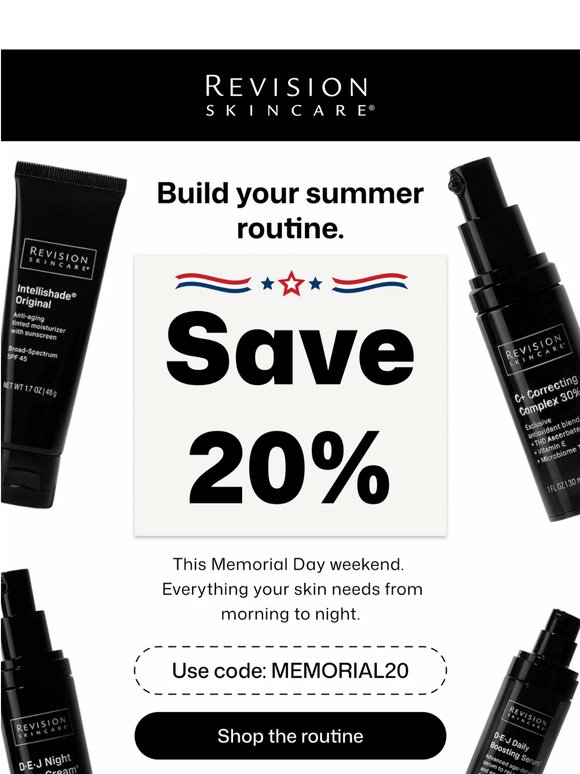 Your complete summer routine - all 20% off.
