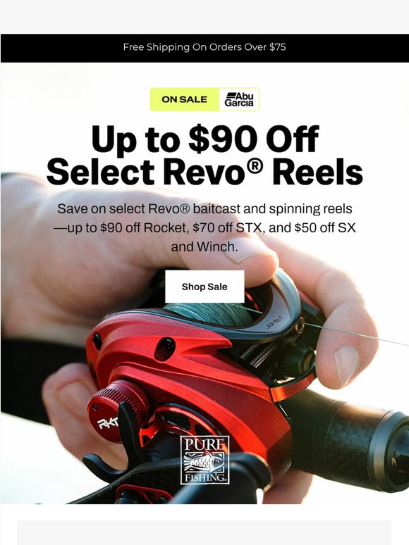 HUGE SAVINGS 🚨 Up to $90 Off Abu Garcia® Revo® Reels!