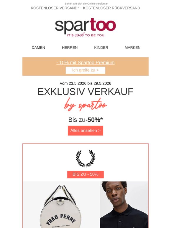 ✨Wechseln Sie Ihren Look ! Bis zu -50 % auf Fred Perry, Polo Ralph Lauren, Dr. Martens mit kostenloser Lieferung
