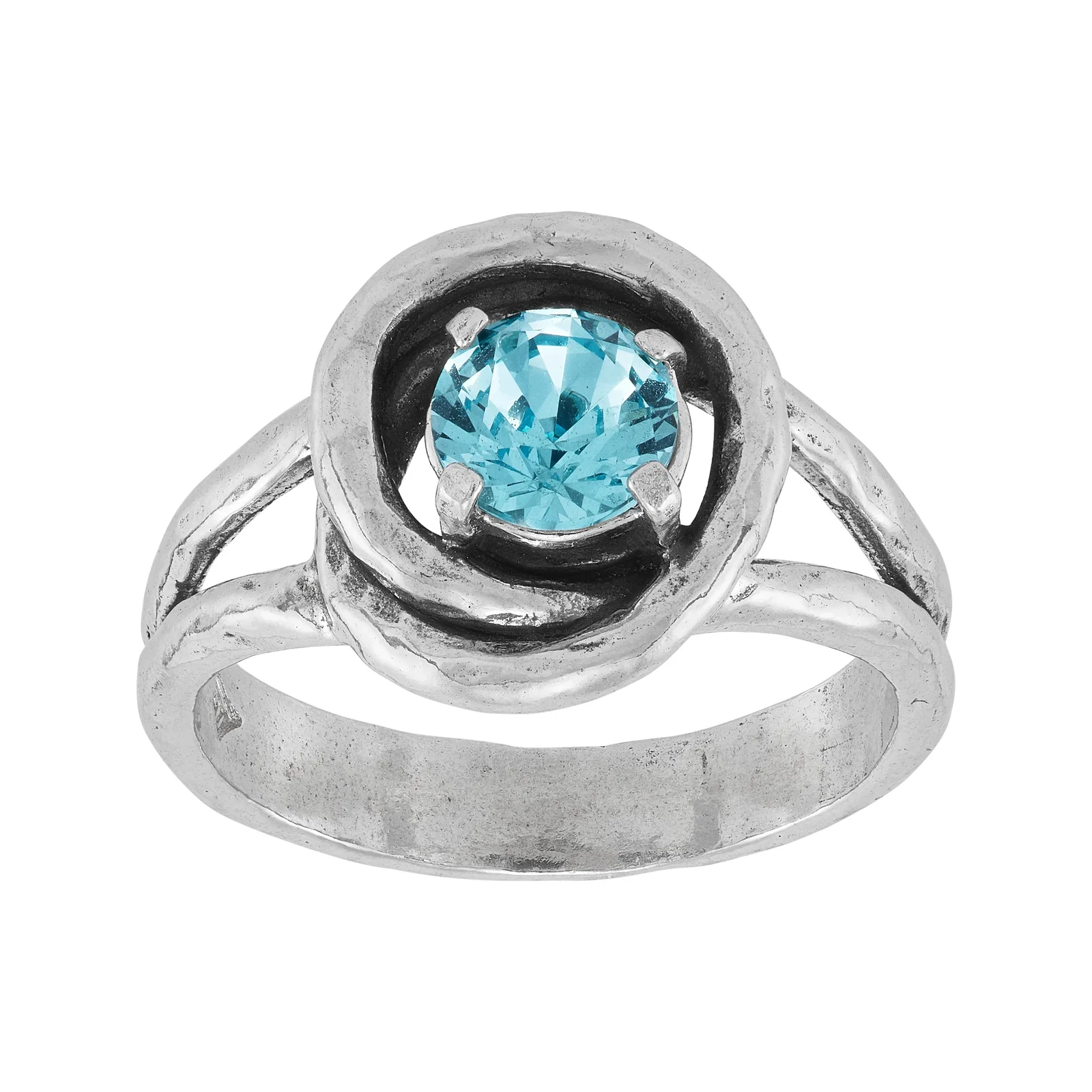 Portofino Ring, Blue Crystal