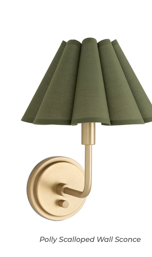 Polly Scalloped Wall Sconce by Regina Andrew