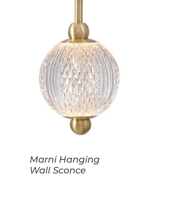 Marni Hanging Wall Sconce by Alora