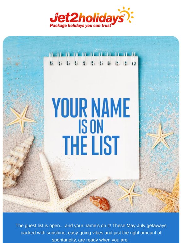 The guest list just opened