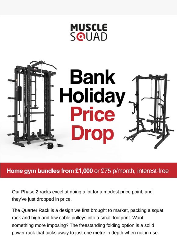 Bank Holiday price drop on Phase 2!
