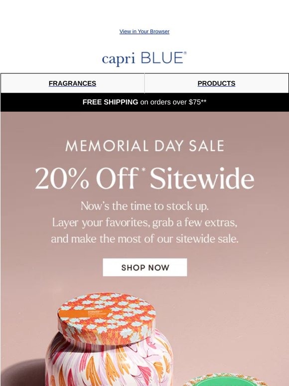 Don’t Miss 20% Off Sitewide