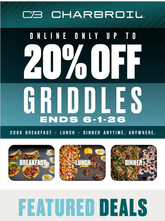 Your griddle is still on sale!