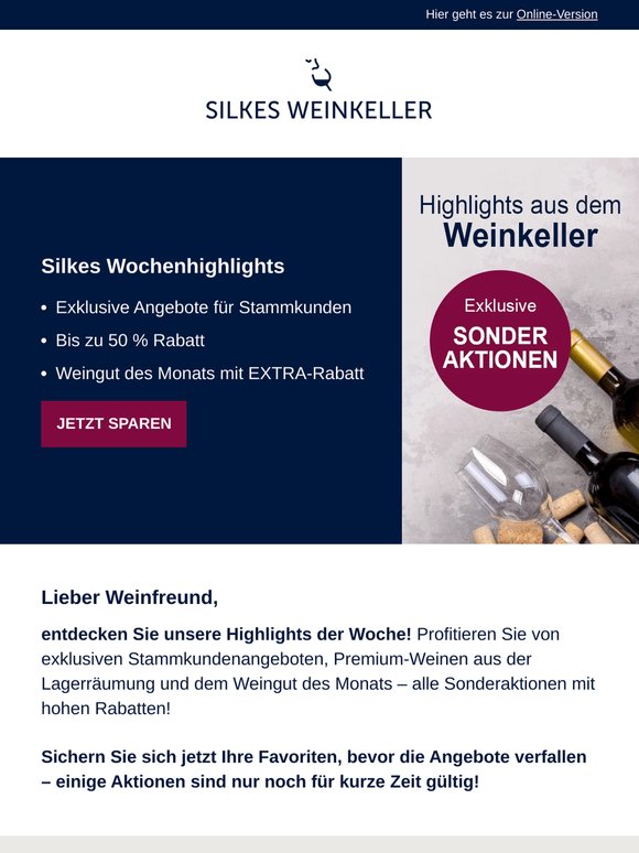 Exklusive Angebote für Stammkunden: Bis zu 50 % reduziert ...